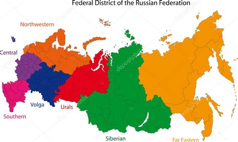 Russia map ⬇ Vector Image by © Volina | Vector Stock 1173131