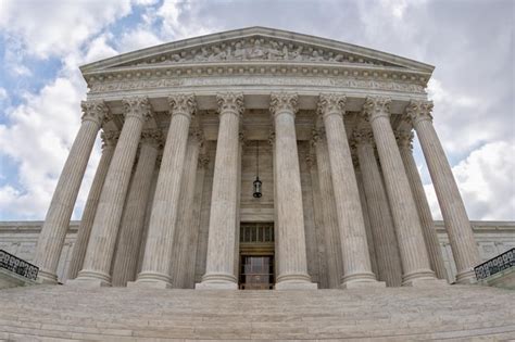 Premium Photo | Supreme court building in washington dc detail