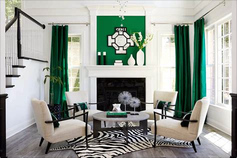 Black White Blue Green Living Room - Living Room : Home Decorating ...