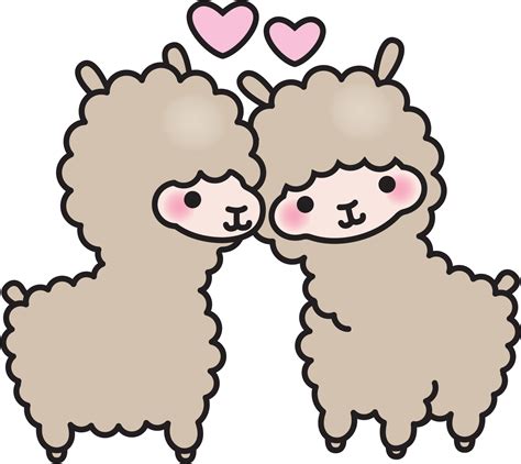 Llama Clipart Llama Clip Art Cute Kawaii Llamas Cute Llama Graphics ...