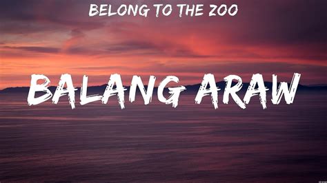 BELONG TO THE ZOO - BALANG ARAW (Lyrics) - YouTube Music