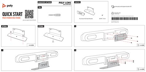 Poly Studio X52 Stand Quick Start Guide | Setup Instructions