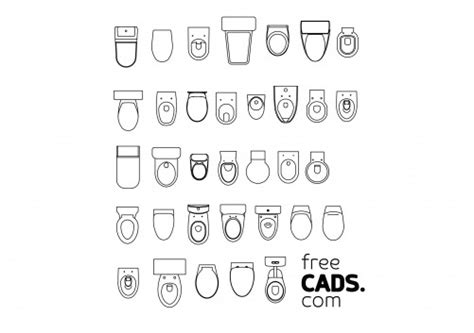 TOILETS BUNDLE | FREE CADS