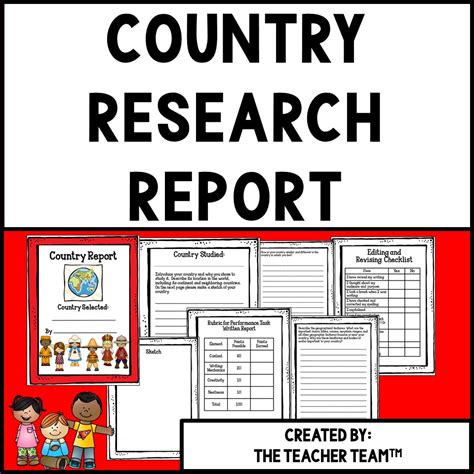 Country Research Project | Countries Research Report by Teach Simple