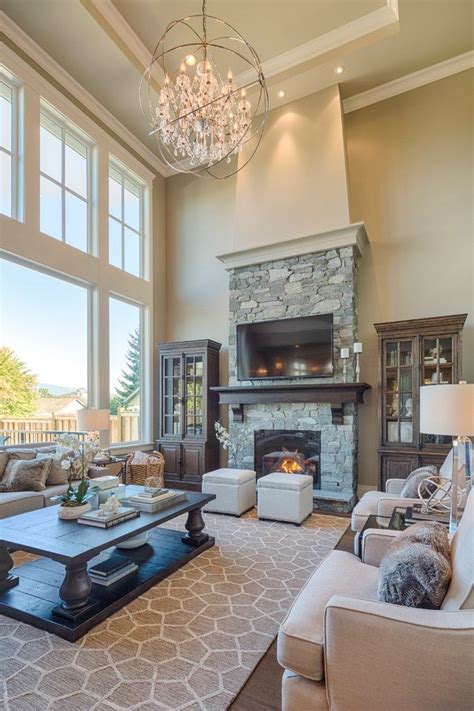 Large Living Rooms With Fireplaces | Bryont Blog