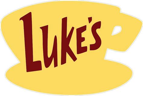 Luke's Diner Logo Wall Decal Gilmore Girls Wall Sticker | Etsy