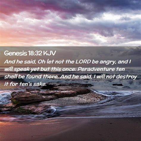 Genesis 18:32 KJV Bible Verse Images