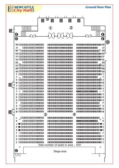 Seat plan - box office - Newcastle City Hall