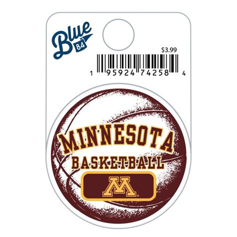 University of Minnesota Mini Basketball Sticker | University of ...