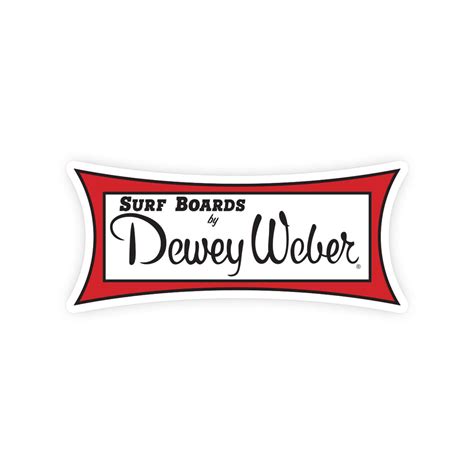 Dewey Weber Classic Logo Sticker – Dewey Weber Surfboards