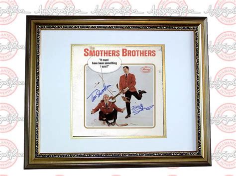 SMOTHERS BROTHERS Autograph Signed 20x25 FRAMED Album AFTAL