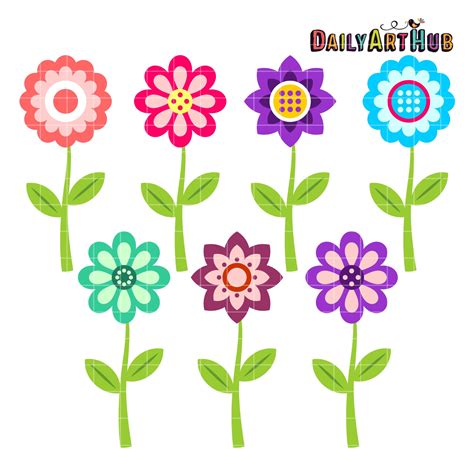 Clementine Flowers Clip Art Set – Daily Art Hub // Graphics, Alphabets ...