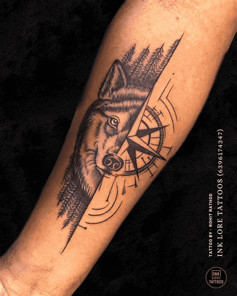 Wolf Tattoo Design Images (Wolf Ink Design Ideas) Aries Tattoo, Leo Tattoos, Baby Tattoos, Arrow ...