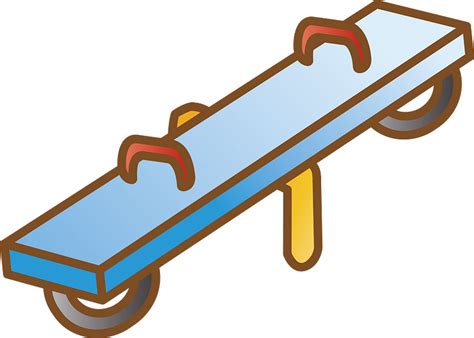 Seesaw clipart. Free download transparent .PNG | Creazilla