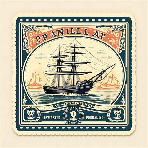 Premium Photo | A Set Of Postal Stamp 2D Design With Vintage Style Frame Vector Creative Flat ...
