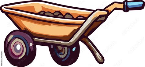 wheelbarrow png graphic clipart design Stock Illustration | Adobe Stock