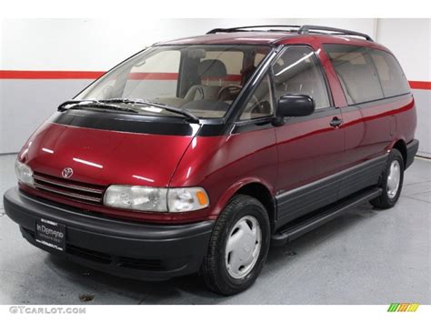 1995 Burgundy Pearl Toyota Previa LE SC All-Trac #76804331 Photo #6 | GTCarLot.com - Car Color ...