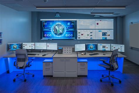 Security Operation Center | Security room, Home office setup, Office interior design