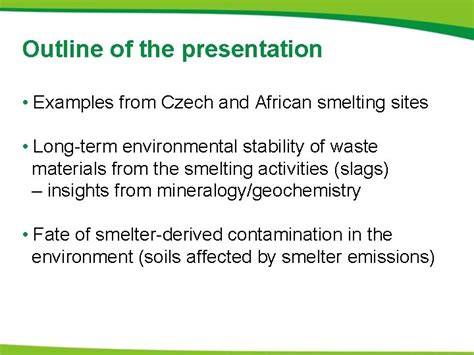 Environmental impact of ore smelting the African European