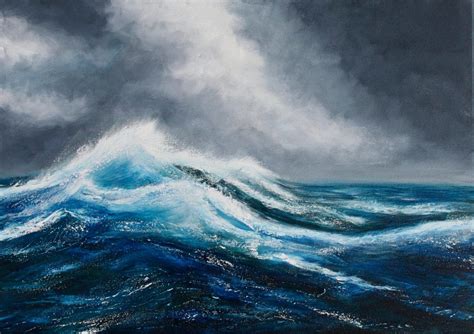 "A Break in the Clouds" seascape Giclée Fine Art Print - Catherine Kennedy | Oil painting ...