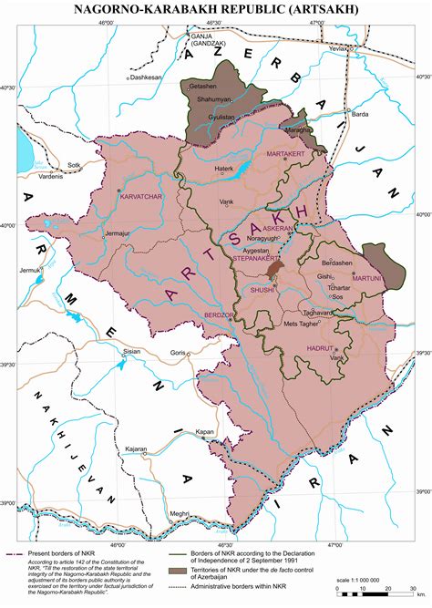 Karabakh Map - Stepanakert • mappery