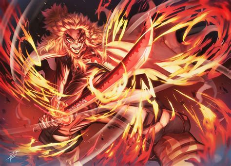 Kyojuro Rengoku Dopest Wallpaper, HD Anime 4K Wallpapers, Images and Background - Wallpapers Den