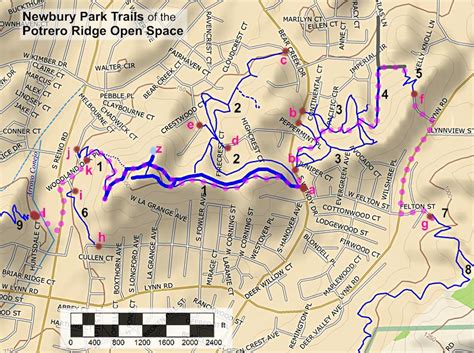 Newbury Park Trail Map and Descriptions