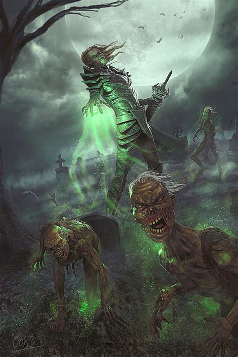 ArtStation - Necromancer, ooki Draws | Necromancer, Fantasy artwork ...