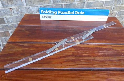 C-Thru 15" Clear Folding Parallel Rule Ruler Drafting 1500 USA | #1814265945