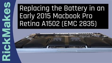 Early 2015 macbook pro battery replacement - hardwarelawpc