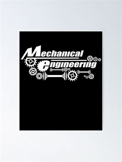 "Mechanical engineering" Poster by xGatherSeven | Redbubble