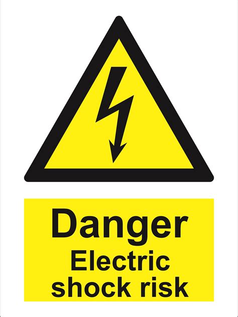 hazard sign - Electric shock risk | Products | Traconed