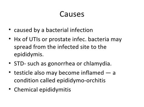 Epididymitis