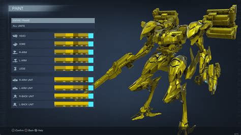 What is the best Full Gold color code? : r/armoredcore