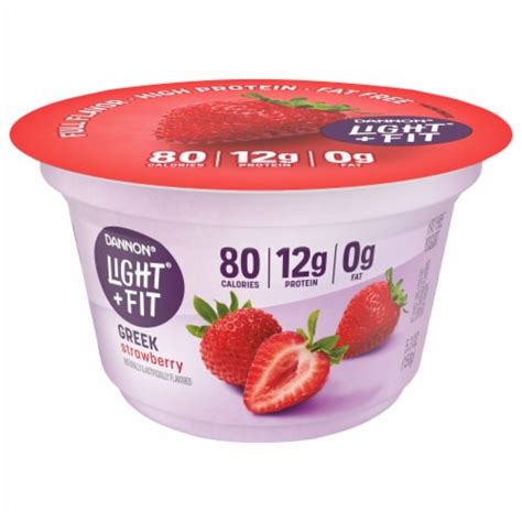 Light & Fit® Strawberry Nonfat Greek Yogurt Cups, 5.3 oz - Dillons Food Stores