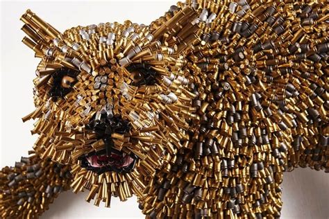 These Animal Trophie Sculptures Are Made Entirely Of Bullet Shells