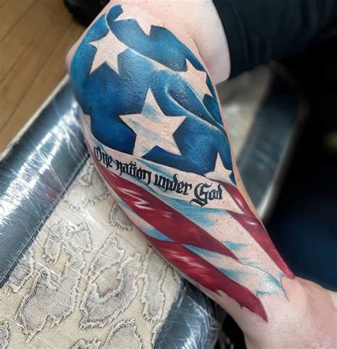 Top 89 American Flag Sleeve Tattoo Ideas - [2021 Inspiration Guide]