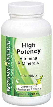 Botanic Choice | High Potency Vitamin and Mineral Tablets