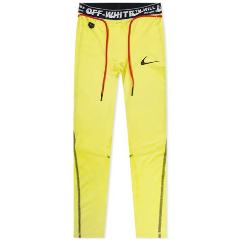 Nike x Off-White Running Tight Opti Yellow | END.