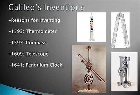 Galileo Galilei Inventions