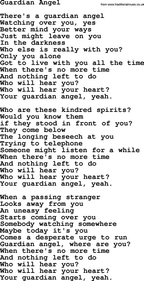 Guardian Angel, by The Byrds - lyrics with pdf