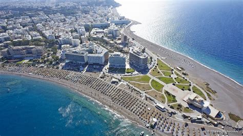 Ten amazing beaches of Rhodes from a helicopter