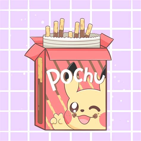 Cute Pikachu Pocky Holographic Sticker - Etsy