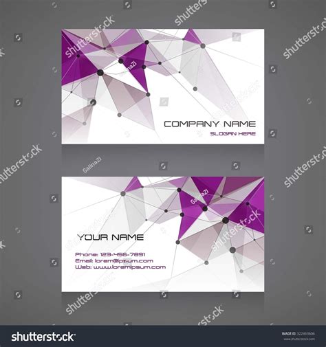 Business Card Abstract Background Stock Vector (Royalty Free) 322463606 ...