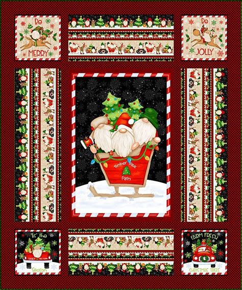 Christmas Timber Gnomes Free Quilt Pattern in 2022 | Quilt patterns ...