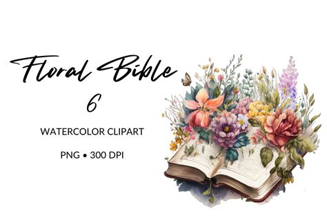 Clipart Of Flowers With Bible