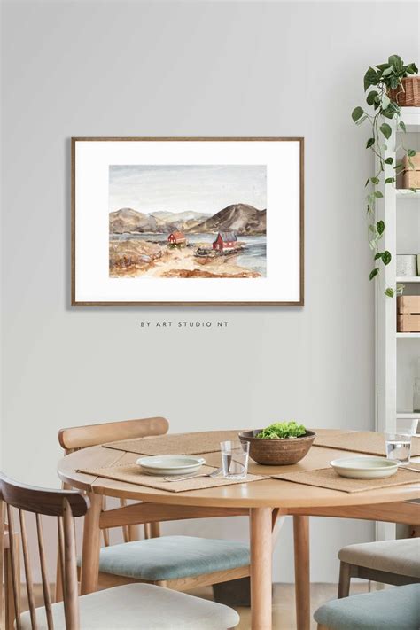 Lake House Wall Art Landscape Wall Art Mountain Wall Art - Etsy