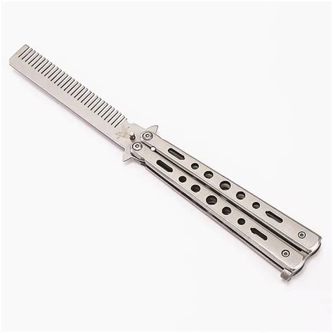 Wholesale Color Silver Practice Butterfly Knife Trainer Training Folding Knife Dull Tool Outdoor ...