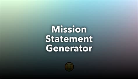 Mission Statement Generator | nichesss