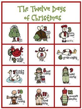 12 Days of Christmas Activity Pack Freebie | Positive learning ...
